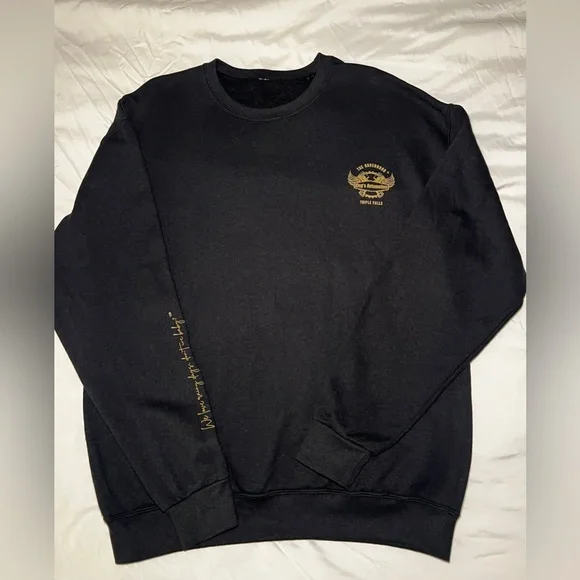 The Ravenhood Black Crewneck Sweater - Picture 1 of 4